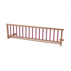 Combelle Têtes De Lits Et Accessoires De Lits Enfants Barrière De Lit Audrey - Bois Bicolore Fuchsia - 127x35 Cm