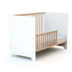 AT4 Têtes De Lits Et Accessoires De Lits Enfants Barrière De Lit Bébé 120cm Hêtre Verni -Lits bébé Soldes barriere de lit bebe 120cm hetre verni 3
