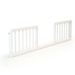 AT4 Têtes De Lits Et Accessoires De Lits Enfants Barrière De Lit Bébé 140cm Blanc