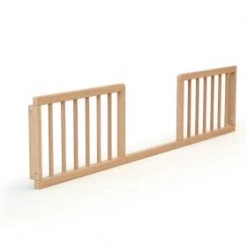 AT4 Têtes De Lits Et Accessoires De Lits Enfants Barrière De Lit Bébé 140cm Blanc -Lits bébé Soldes barriere de lit bebe 140cm hetre verni