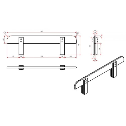 Vipack Têtes De Lits Et Accessoires De Lits Enfants Barrière De Lit Gris Cool 5 Vipack Têtes De Lits Et Accessoires De Lits Enfants Barrière De Lit Gris Cool – Image 3