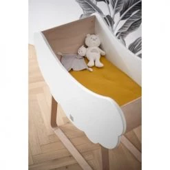 Sauthon Original Lits Bébé Berceau 101x110x55cm En Bois Blanc -Lits bébé Soldes berceau 101x110x55cm en bois blanc 3