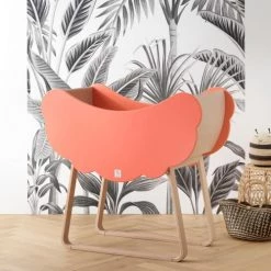Sauthon Original Lits Bébé Berceau 101x110x55cm En Bois Orange -Lits bébé Soldes berceau 101x110x55cm en bois orange 1
