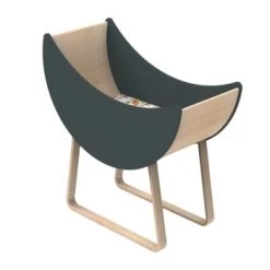 Sauthon Original Lits Bébé Berceau 117x115x55cm En Bois Vert -Lits bébé Soldes berceau 117x115x55cm en bois gris