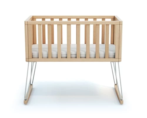 Jurababy Lits Bébé Berceau 40x80 Hêtre Verni 5 Jurababy Lits Bébé Berceau 40x80 Hêtre Verni – Image 3