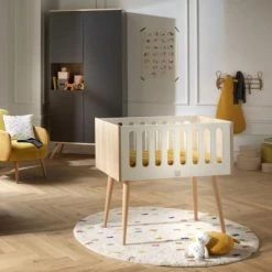 Sauthon Original Lits Bébé Berceau 91x94x56cm Blanc -Lits bébé Soldes berceau 91x94x56cm blanc 2