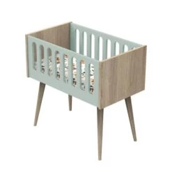 Sauthon Original Lits Bébé Berceau 91x94x56cm Gris -Lits bébé Soldes berceau 91x94x56cm vert 6