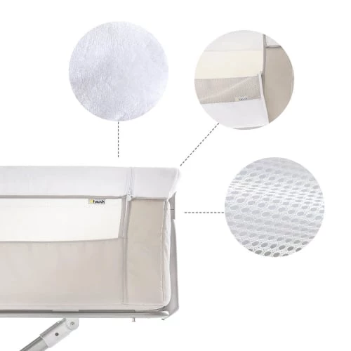 HAUCK Lits Bébé Berceau Cododo Beige 4 HAUCK Lits Bébé Berceau Cododo Beige – Image 2