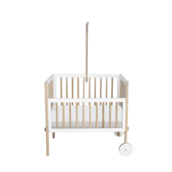 Lignea Kids Lits Bébé Berceau Cododo En Bois Massif Et Rotin Neige