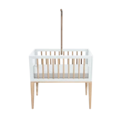 Lignea Kids Lits Bébé Berceau En Bois Massif Et Rotin Neige