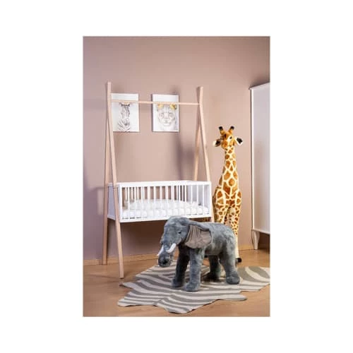 Childhome Lits Bébé Berceau évolutif En étagère En Hêtre Blanc 6 Childhome Lits Bébé Berceau évolutif En étagère En Hêtre Blanc – Image 4