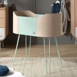 Sauthon Original Lits Bébé Berceau Pieds Métal 96x93x54cm Bleu -Lits bébé Soldes berceau pieds metal 96x93x54cm bleu 1