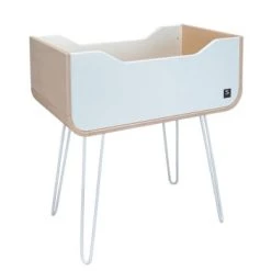 Sauthon Original Lits Bébé Berceau Pieds Métal 97x93x55cm En Bois Orange -Lits bébé Soldes berceau pieds metal 97x93x55cm en bois blanc 5