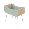 Sauthon Original Lits Bébé Berceau Pieds Métal 97x93x55cm En Bois Bleu -Lits bébé Soldes berceau pieds metal 97x93x55cm en bois bleu