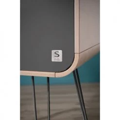 Sauthon Original Lits Bébé Berceau Pieds Métal 97x93x55cm En Bois Gris -Lits bébé Soldes berceau pieds metal 97x93x55cm en bois gris 2