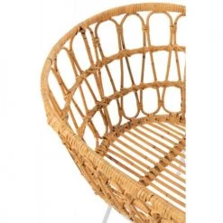 LANADECO Lits Bébé Berceau Rotin Et Métal / Matelas Blanc -Lits bébé Soldes berceau rotin et metal matelas blanc 5