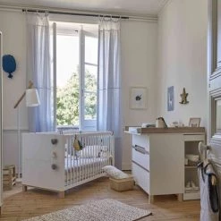 Galipette Lits Bébé Chambre Complète En Bois Blanc 70x140