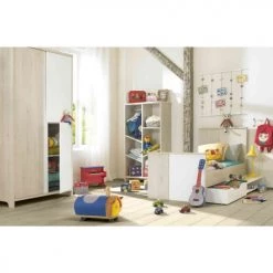Lits Bébé Chambre Complète Sacha En Bois Chêne Et Blanc Galipette