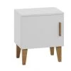 Nateo Concept Tables De Chevet Enfant Chevet 1 Porte Blanc Et Chêne -Lits bébé Soldes chevet 1 porte blanc et chene