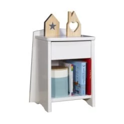 ID Kids Tables De Chevet Enfant Chevet Avec Tiroir Bois Massif -Lits bébé Soldes chevet avec tiroir bois massif blanc