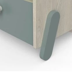 Calicosy Tables De Chevet Enfant Chevet Enfant 1 Tiroir L39,3 Cm - Décor Bois Clair Et Vert De Gris 12 Calicosy Tables De Chevet Enfant Chevet Enfant 1 Tiroir L39,3 Cm - Décor Bois Clair Et Vert De Gris -Lits bébé Soldes chevet enfant 1 tiroir l39 3 cm decor bois clair et vert de gris 4