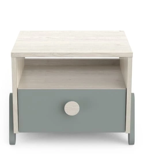 Calicosy Tables De Chevet Enfant Chevet Enfant 1 Tiroir L39,3 Cm - Décor Bois Clair Et Vert De Gris 3 Calicosy Tables De Chevet Enfant Chevet Enfant 1 Tiroir L39,3 Cm - Décor Bois Clair Et Vert De Gris