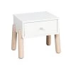 ID Kids Tables De Chevet Enfant Chevet Enfant Bois Massif Blanc Et Bois -Lits bébé Soldes chevet enfant bois massif blanc et bois 3