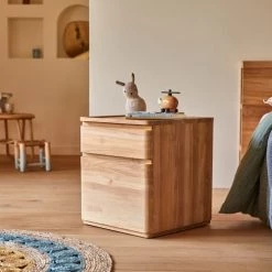 Tikamoon Tables De Chevet Enfant Chevet Enfant En Teck Massif -Lits bébé Soldes chevet enfant en teck massif 12