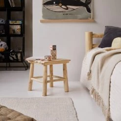 Tikamoon Tables De Chevet Enfant Chevet Enfant En Teck Massif