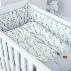 Sevira Kids Lits Bébé Cocon Bébé Matelassé - Nid Réducteur De Lit, Eucalyptus 13 Sevira Kids Lits Bébé Cocon Bébé Matelassé - Nid Réducteur De Lit, Eucalyptus -Lits bébé Soldes cocon bebe matelasse nid reducteur de lit eucalyptus 5