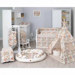 Sevira Kids Lits Bébé Cocon Bébé Matelassé - Nid Réducteur De Lit, Néo Vintage -Lits bébé Soldes cocon bebe matelasse nid reducteur de lit neo vintage 2