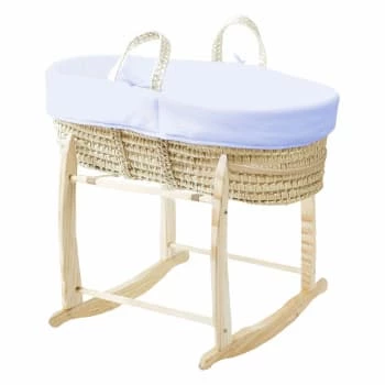 Premiers Moments Lits Bébé Couffin Avec Support Bois & Habillage Nuage En Coton Bio 8 Premiers Moments Lits Bébé Couffin Avec Support Bois & Habillage Nuage En Coton Bio – Image 6