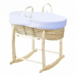 Premiers Moments Lits Bébé Couffin Avec Support Bois & Habillage Azur En Coton Bio 13 Premiers Moments Lits Bébé Couffin Avec Support Bois & Habillage Azur En Coton Bio -Lits bébé Soldes couffin avec support bois habillage azur en coton bio 4