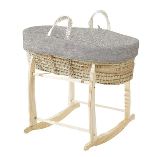 Premiers Moments Lits Bébé Couffin Avec Support Bois & Habillage Perle En Coton Bio 3 Premiers Moments Lits Bébé Couffin Avec Support Bois & Habillage Perle En Coton Bio