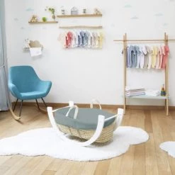 Premiers Moments Lits Bébé Couffin Avec Support Réversible & Habillage Forêt En Coton Bio -Lits bébé Soldes couffin avec support reversible habillage foret en coton bio 5