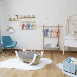 Premiers Moments Lits Bébé Couffin Avec Support Réversible & Habillage Perle En Coton Bio -Lits bébé Soldes couffin avec support reversible habillage perle en coton bio 7