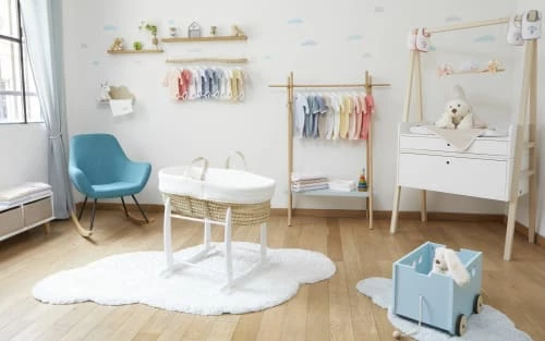 Premiers Moments Lits Bébé Couffin Bébé - Velours De Coton Bio - Couleur Crème 4 Premiers Moments Lits Bébé Couffin Bébé - Velours De Coton Bio - Couleur Crème – Image 2