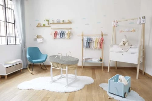 Premiers Moments Lits Bébé Couffin Bébé - Velours De Coton Bio - Couleur Perle 4 Premiers Moments Lits Bébé Couffin Bébé - Velours De Coton Bio - Couleur Perle – Image 2