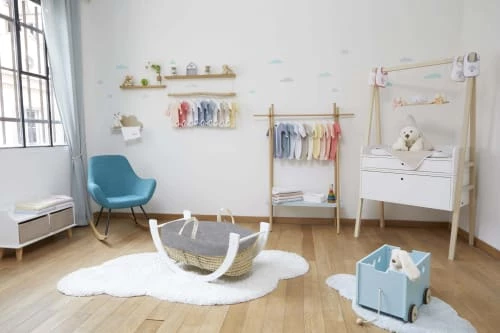 Premiers Moments Lits Bébé Couffin Bébé - Velours De Coton Bio - Couleur Perle 5 Premiers Moments Lits Bébé Couffin Bébé - Velours De Coton Bio - Couleur Perle – Image 3