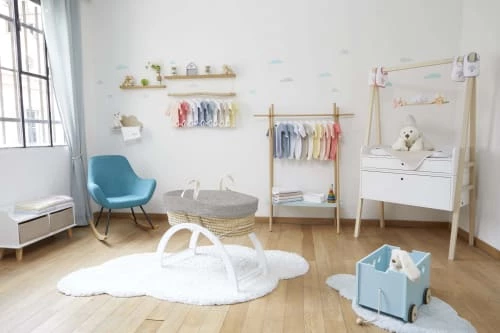 Premiers Moments Lits Bébé Couffin Bébé - Velours De Coton Bio - Couleur Perle 6 Premiers Moments Lits Bébé Couffin Bébé - Velours De Coton Bio - Couleur Perle – Image 4