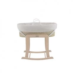 Micuna Lits Bébé Couffin En Fibres Naturelles Sable Et Nature Beige