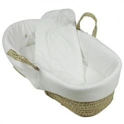 Eveil Et Nature Lits Bébé Couffin Et Sa Chanceliére Coton Bio Blanc