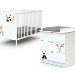 Webaby Lits Bébé Duo Lit Bébé Et Commode Blanc -Lits bébé Soldes duo lit bebe et commode blanc 17