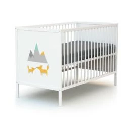 Webaby Lits Bébé Duo Lit Bébé Et Commode Blanc -Lits bébé Soldes duo lit bebe et commode blanc 7