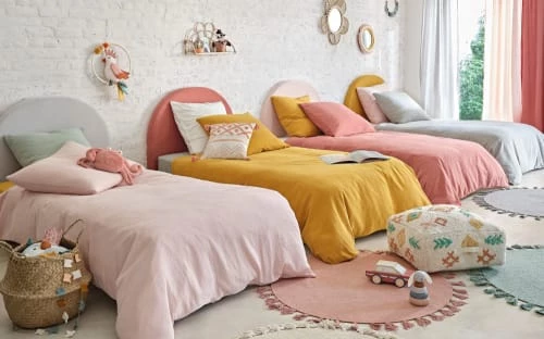 Maisons Du Monde Têtes De Lits Et Accessoires De Lits Enfants Housse De Tête De Lit 90 En Gaze De Coton Bio Jaune Moutarde 6 Maisons Du Monde Têtes De Lits Et Accessoires De Lits Enfants Housse De Tête De Lit 90 En Gaze De Coton Bio Jaune Moutarde – Image 4