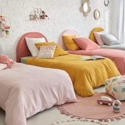 Maisons Du Monde Têtes De Lits Et Accessoires De Lits Enfants Housse De Tête De Lit 90 En Gaze De Coton Bio Rose Framboise -Lits bébé Soldes housse de tete de lit 90 en gaze de coton bio rose framboise 1000 4 37 215615 4