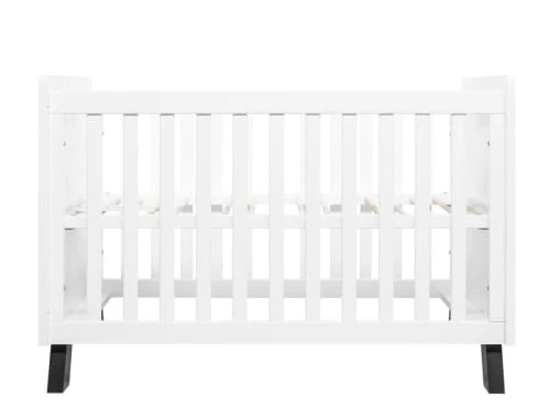 Bopita Lits Bébé Lit 60x120 Blanc/noir En MDF Et Hêtre 6 Bopita Lits Bébé Lit 60x120 Blanc/noir En MDF Et Hêtre – Image 4