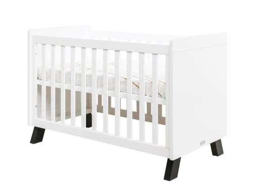 Bopita Lits Bébé Lit 60x120 Blanc/noir En MDF Et Hêtre 3 Bopita Lits Bébé Lit 60x120 Blanc/noir En MDF Et Hêtre