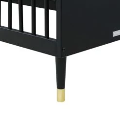 Bopita Lits Bébé Lit 60x120 Noir Mat En MDF Et Hêtre -Lits bébé Soldes lit 60x120 noir mat en mdf et hetre 5