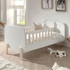 Vipack Lits Bébé Lit 70x140 Sommier Inclus Blanc -Lits bébé Soldes lit 70x140 sommier inclus blanc 3